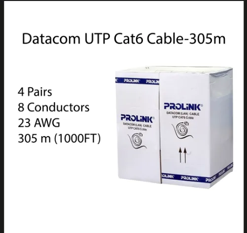 [08681] DATACOM CAT6A UTP CABLE 305MTR (DC-CBL-C6A-UT-LSZH)